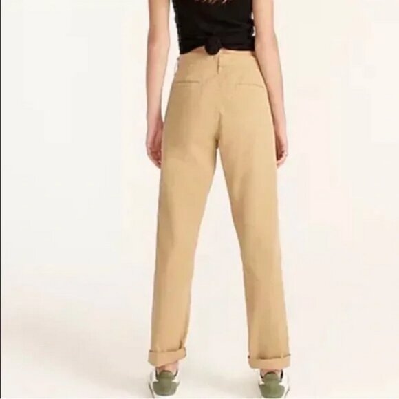 J.CREW Slouchy Boyfriend Chino Pants Size 30T Khaki Tan - Picture 3 of 15